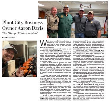 FOCUS Plant City Highlights Aaron M Davis’ Charity Work